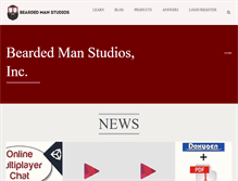 Tablet Screenshot of beardedmanstudios.com